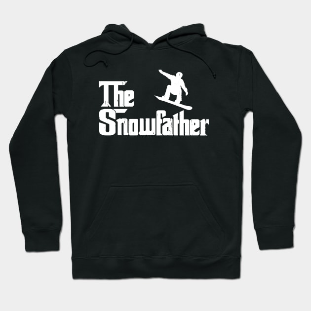 The Snowfather Funny Snowboarding Freestyle Snowboard Lover Hoodie by Wakzs3Arts